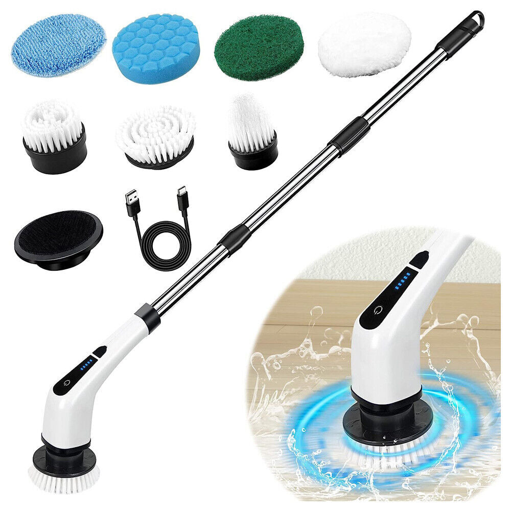 Electric Brush Spin Scrubber Cordless Rechargeable Handheld Power Cleaning