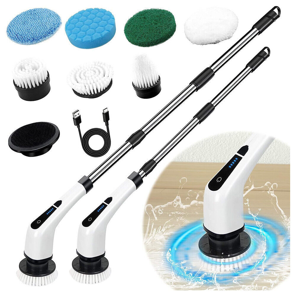 Electric Brush Spin Scrubber Cordless Rechargeable Handheld Power Cleaning